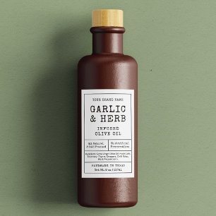Rustique Vintage fait maison Étiquette de bouteill