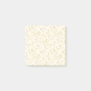Rustling Blooms Golden Wheat - Neutral Post-it Notes