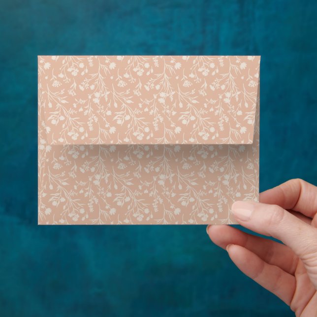 Rustling Blooms Neutral - Warm Apricot Envelope (Hand)
