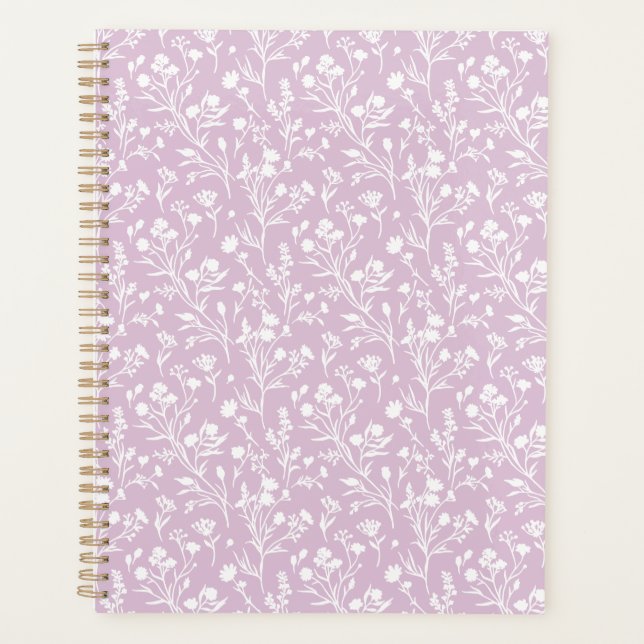 Rustling Blooms Neutral - Warm Lilac Planner (Front)