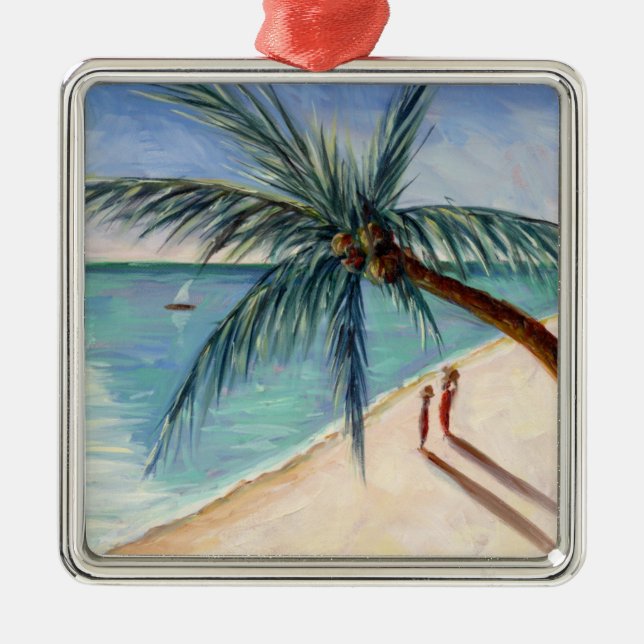 Rustling Palm 2004 Metal Ornament (Front)