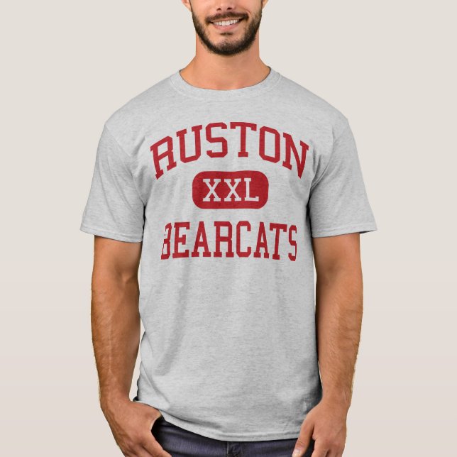 Ruston - Bearcats - High School - Ruston Louisiana T-Shirt (Front)