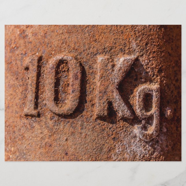 Rusty 10 kg flyer (Front)