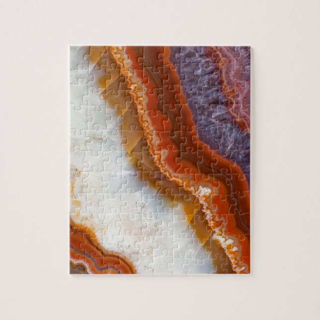 Rusty Amethyst Agate Jigsaw Puzzle (Vertical)