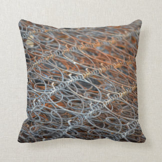 rusty bed springs steampunk industrial throw pillow