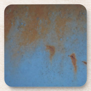 Rusty Blue background Coaster