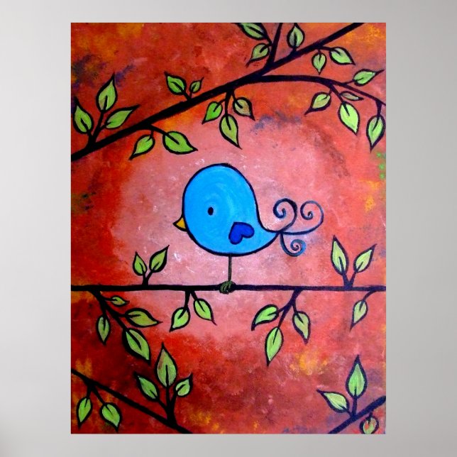 Rusty Blue Bird Poster (Front)