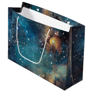 Rusty Blue Cloud Nebula Large Gift Bag