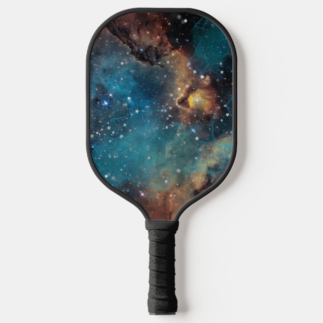 Rusty Blue Cloud Nebula Pickleball Paddle (Front)