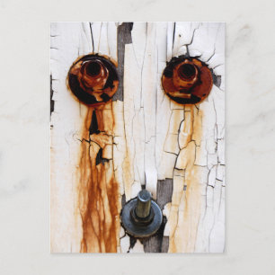 Rusty Bolts Nuts and Peeling Paint - FUNNY Postcard