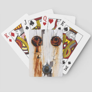 Rusty Bolts Nuts & Peeling Paint Playing Cards