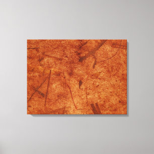 Rusty Brown Banana Paper Wrapped Canvas Print