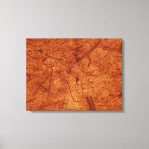 Rusty Brown Banana Paper Wrapped Canvas Print