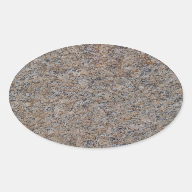 Rusty Brown Marble Oval Sticker (Front)
