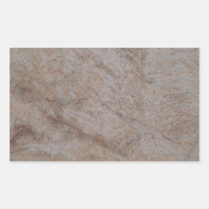 Rusty Brown Marble Rectangle Sticker
