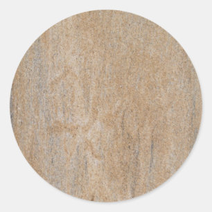 Rusty Brown Marble Round Sticker
