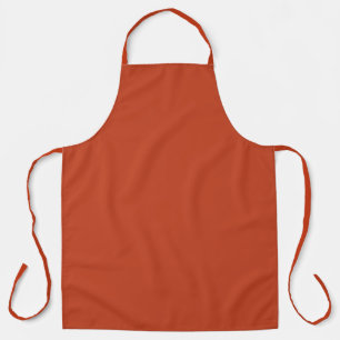 Rusty Burnt Pumpkin Solid Colour Apron