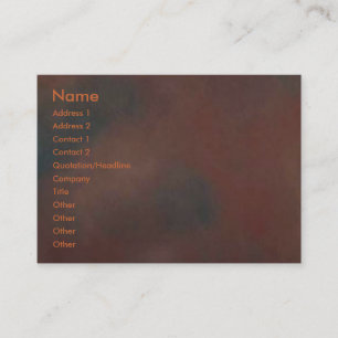 Rusty Business Card
