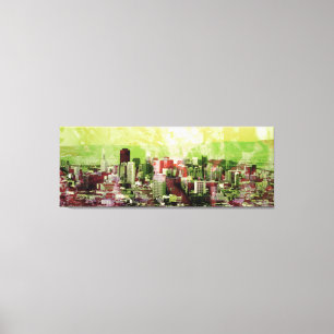 Rusty city canvas print