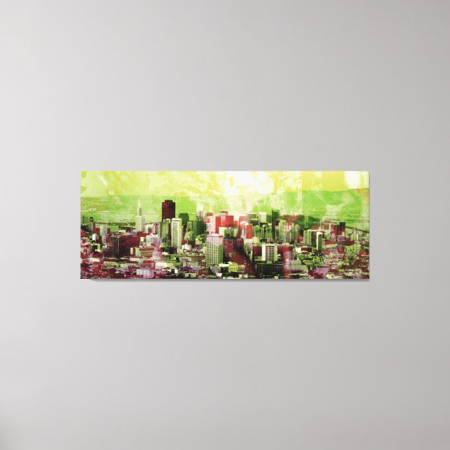 Rusty city canvas print (Front)