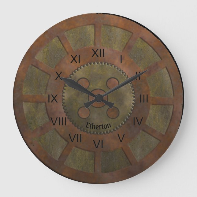 Rusty Coppertones Steampunk Clock (Front)