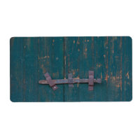 Rusty Door Latch On Green Door