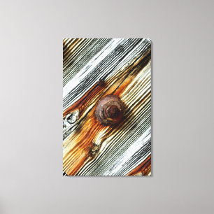 rusty driftwood dock board canvas print