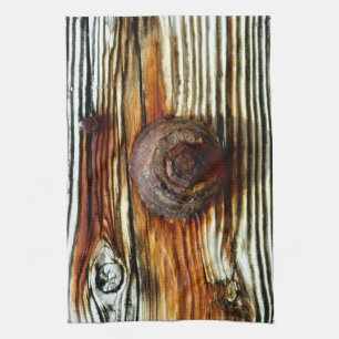 rusty driftwood grey board kitchen towel