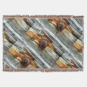 rusty driftwood grey Thunder_Cove Throw Blanket