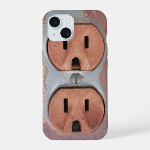 Rusty Electrical Outlet iPhone 15 Case