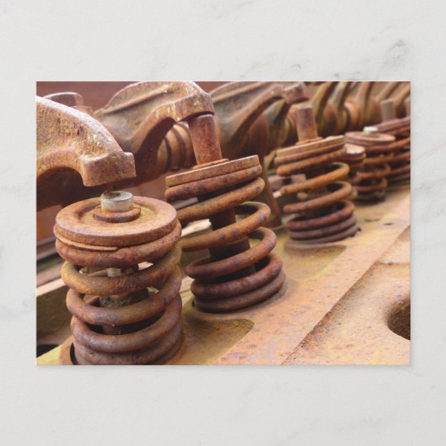 Rusty Engine Block Postcard (Front)