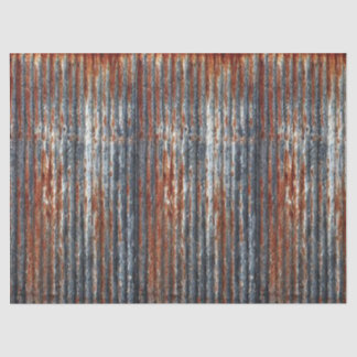 Rusty Galvanized steel Decoupage paper