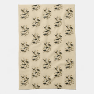 Rusty Grakle (Grackle) Audubon's Birds of America  Kitchen Towel