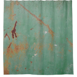 Rusty green weathered textured metal urban panel t