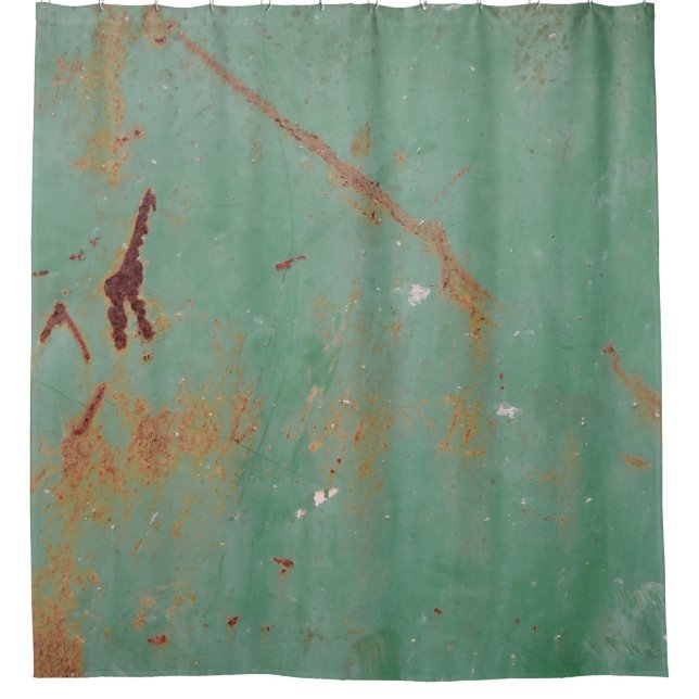 Rusty green weathered textured metal urban panel t (Front)