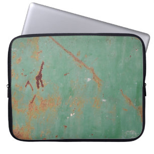 Rusty green weathered textured metal urban panel t laptop sleeve