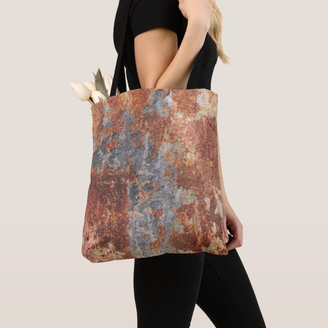 Rusty Grunge Tote Bag (Close Up)