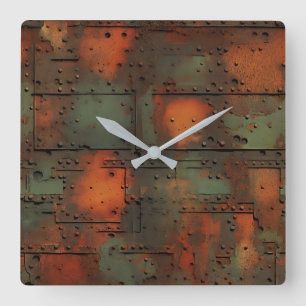 Rusty Iron Wall Clock