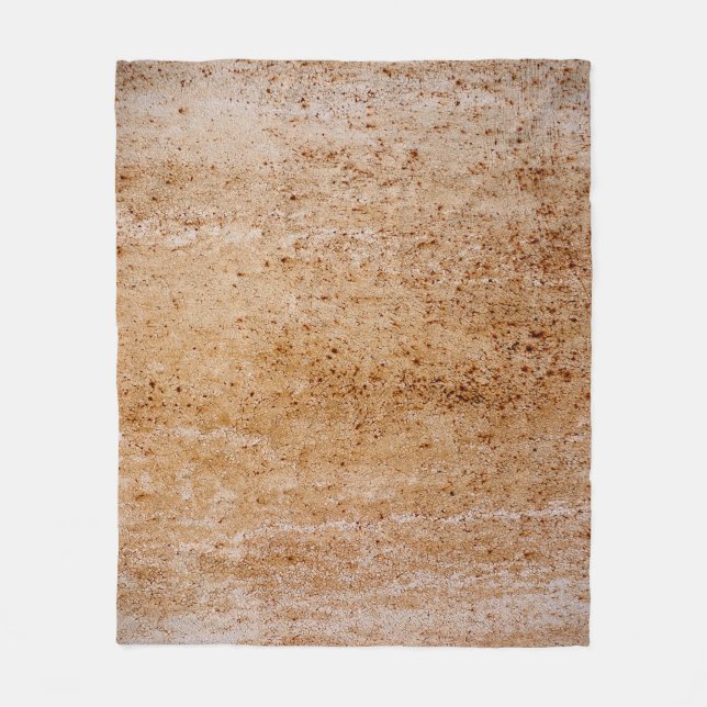 Rusty iron wall, texture detail. fleece blanket (Front)