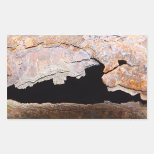 Rusty Junk Pipe Textured Rust Sticker