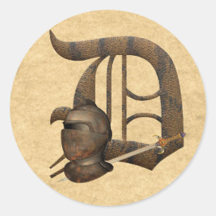 Rusty Knights Initial D Classic Round Sticker