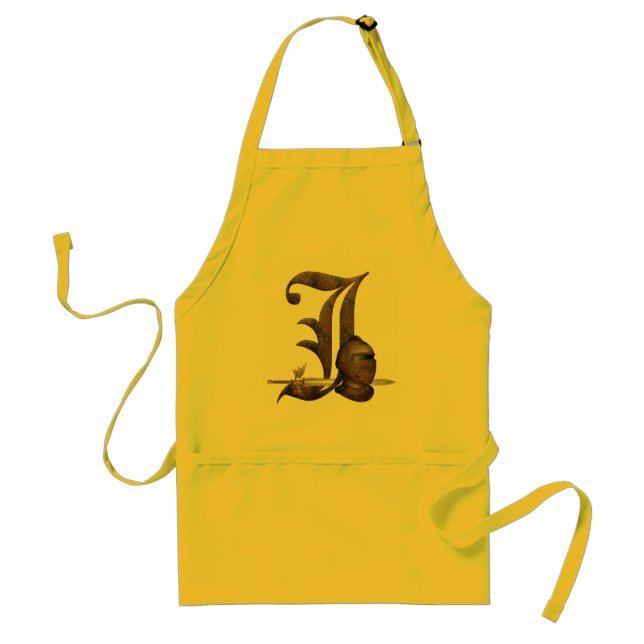 Rusty Knights Initial J Standard Apron (Front)