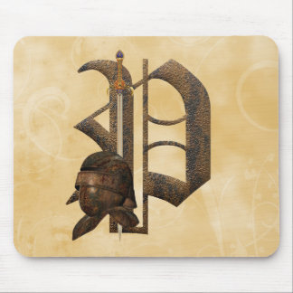 Rusty Knights Initial P Mouse Pad