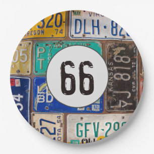 Rusty License Plates 66th Birthday