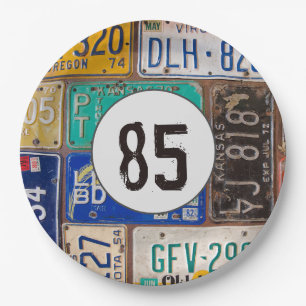 Rusty License Plates 85th Birthday