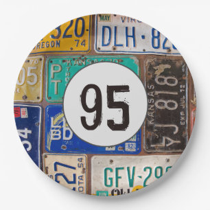 Rusty License Plates 95th Birthday