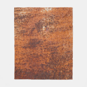 Rusty metal background fleece blanket