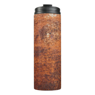 Rusty metal background thermal tumbler