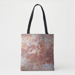 Rusty metal background tote bag