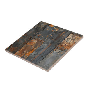 Rusty Metal Ceramic Tile